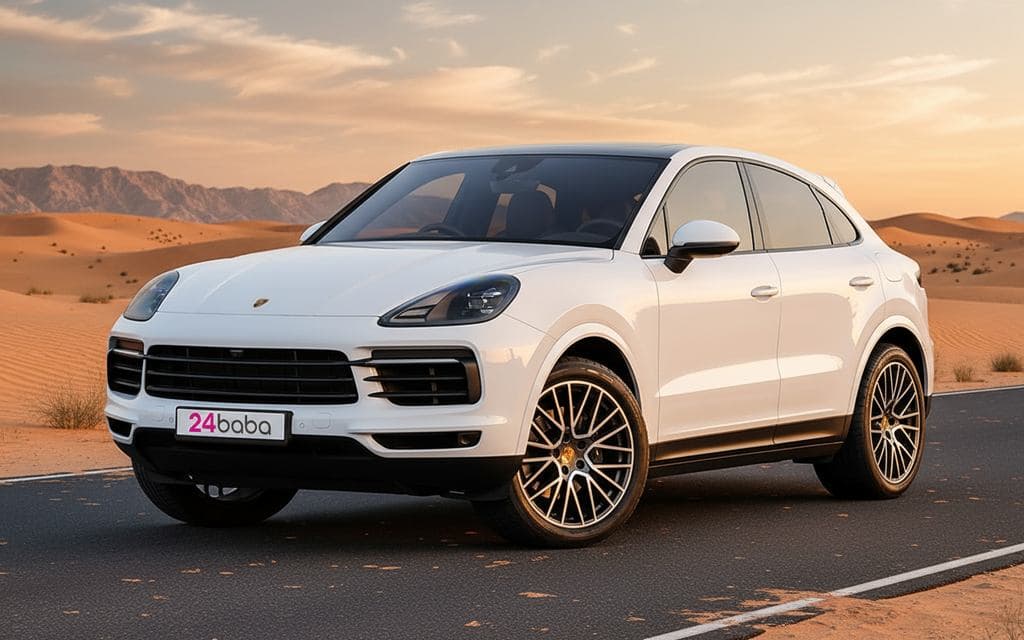 Rent Porsche Cayenne 2022 White in Dubai
