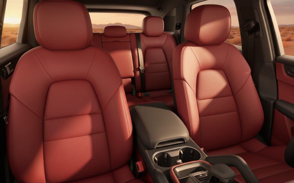 Porsche Cayenne 2022 leather seats and cabin