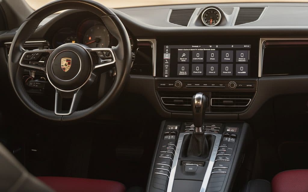 Porsche Macan 2023 interior view showing trim