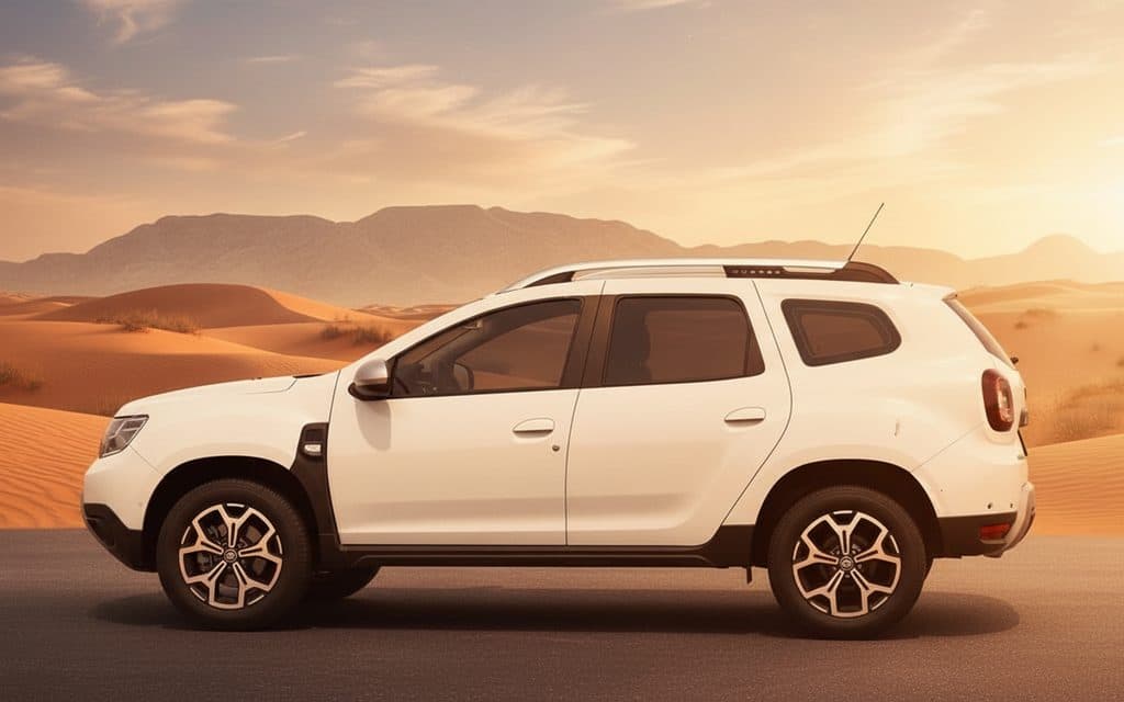 Renault Duster 2025 White side profile