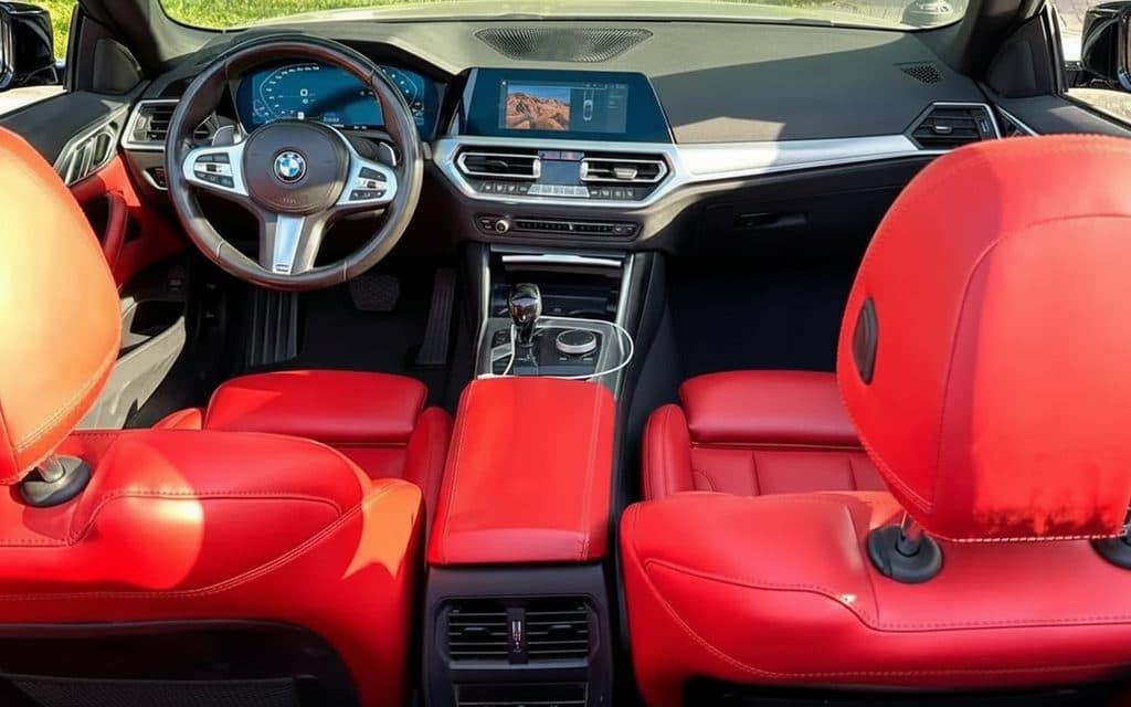 Bmw 430 2022 interior view showing trim