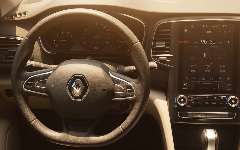 Renault Megane 2020 interior view showing trim