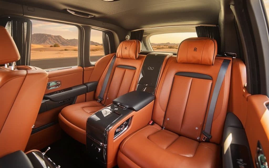 Rolls-Royce Cullinan 2021 leather seats and cabin