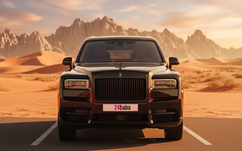 RollsRoyce Cullinan 2022 Black rental in Dubai