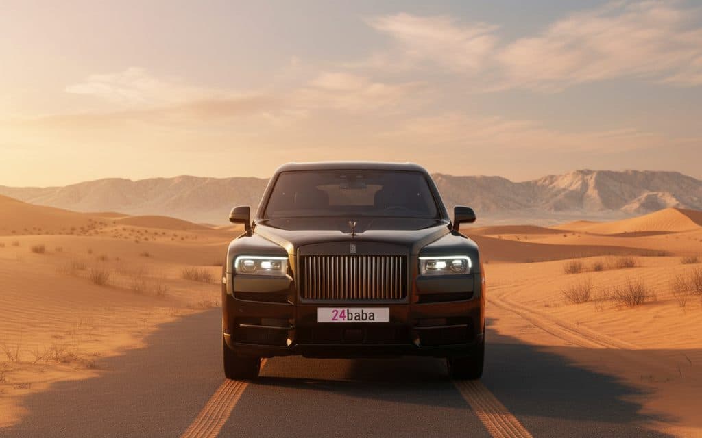RollsRoyce Cullinan 2024 Black - rental in Dubai