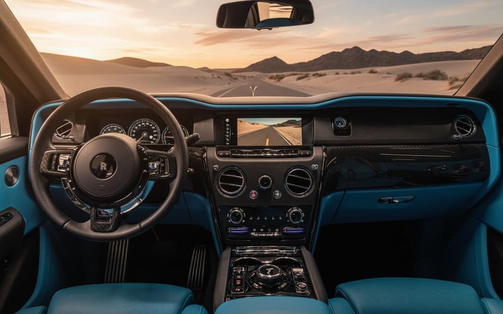 RollsRoyce Cullinan 2024 interior view showing trim