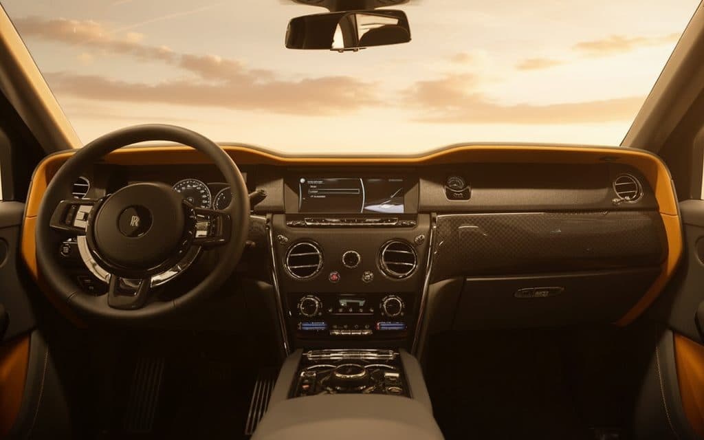 RollsRoyce Cullinan 2024 interior view showing trim