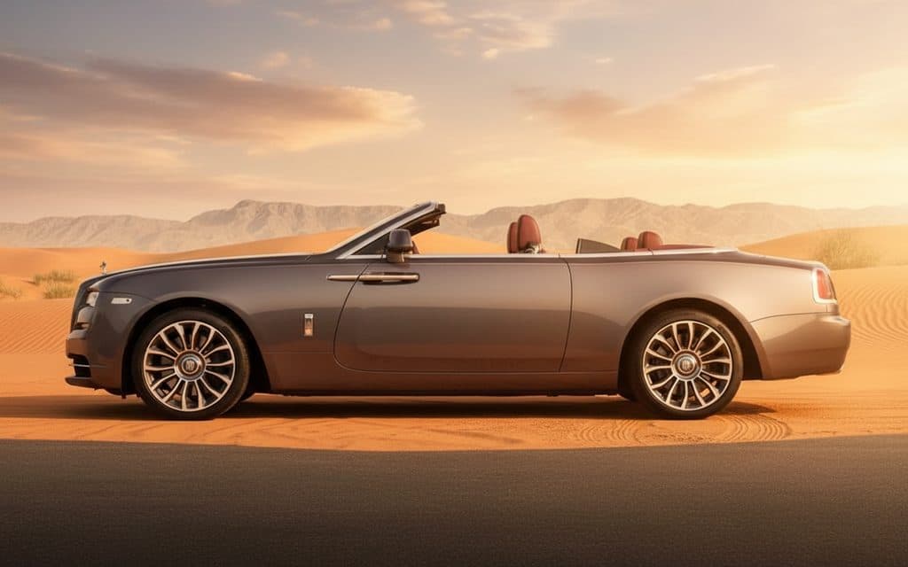 Rolls-Royce Dawn 2025 Grey side profile