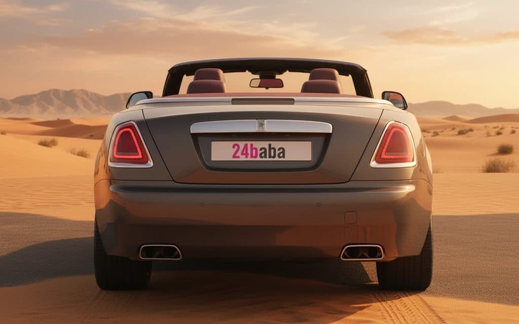 Rolls-Royce Dawn 2025 Grey rear view showing taillights