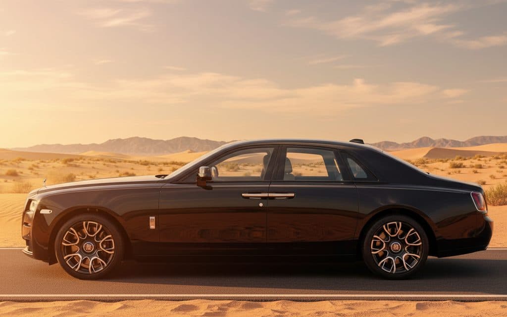RollsRoyce Ghost 2024 Black side profile