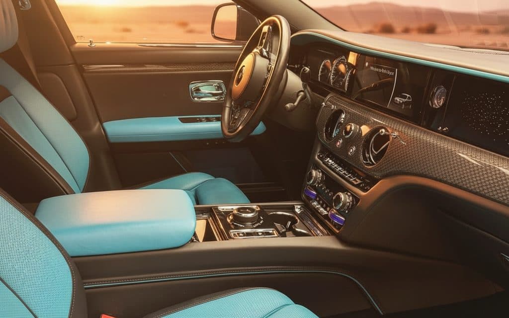 RollsRoyce Ghost 2024 interior view showing trim