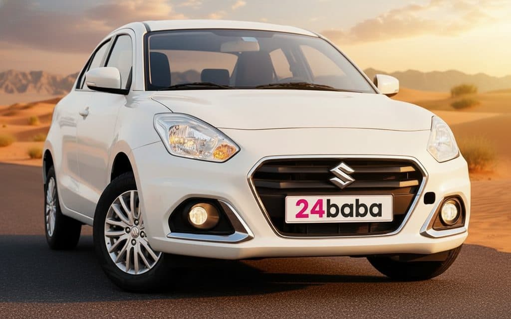 Suzuki Dzire 2024 White cover image – rental in Dubai