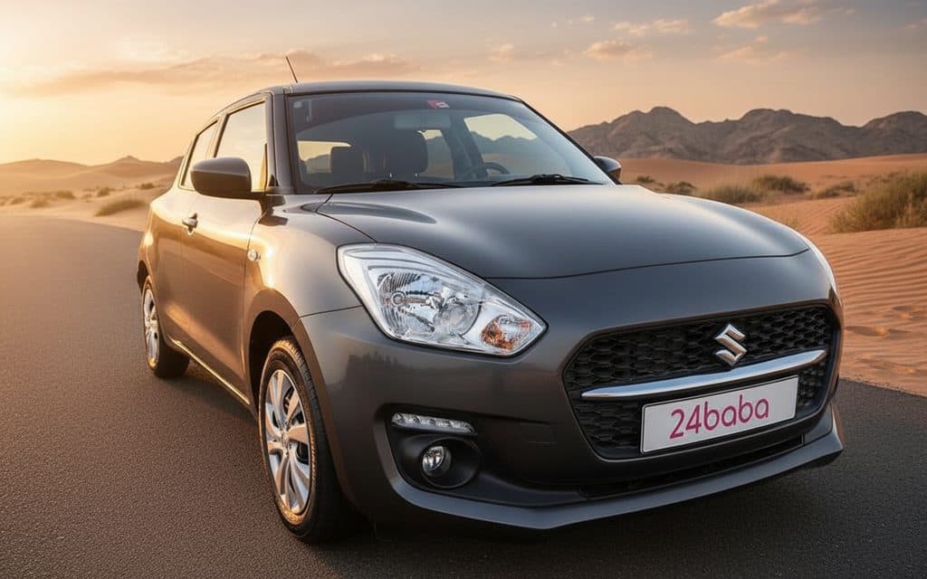 Suzuki Swift 2022 Grey cover image – rental in Dubai