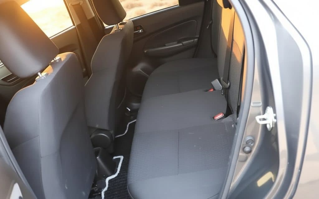 Suzuki Swift 2022 leather seats and cabin – rental in Dubai