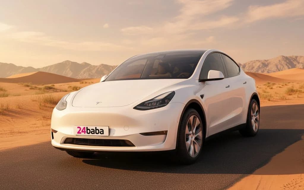 Tesla ModelY 2022 White cover image – rental in Dubai