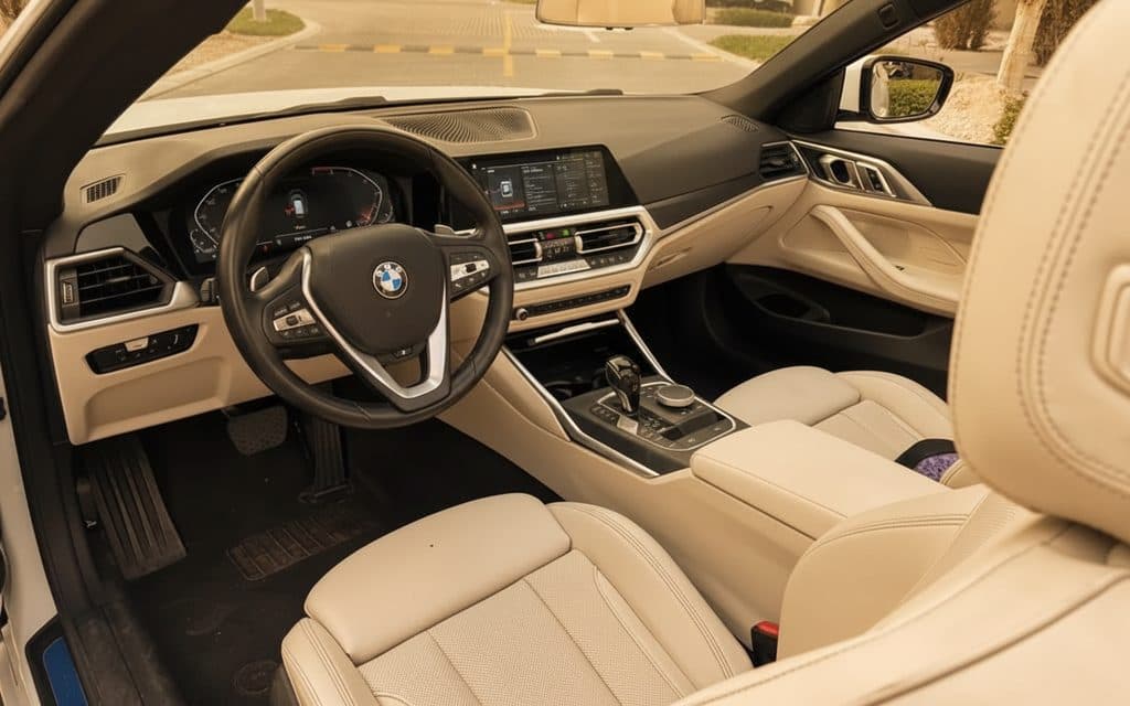 Bmw 430 2023 interior view showing trim