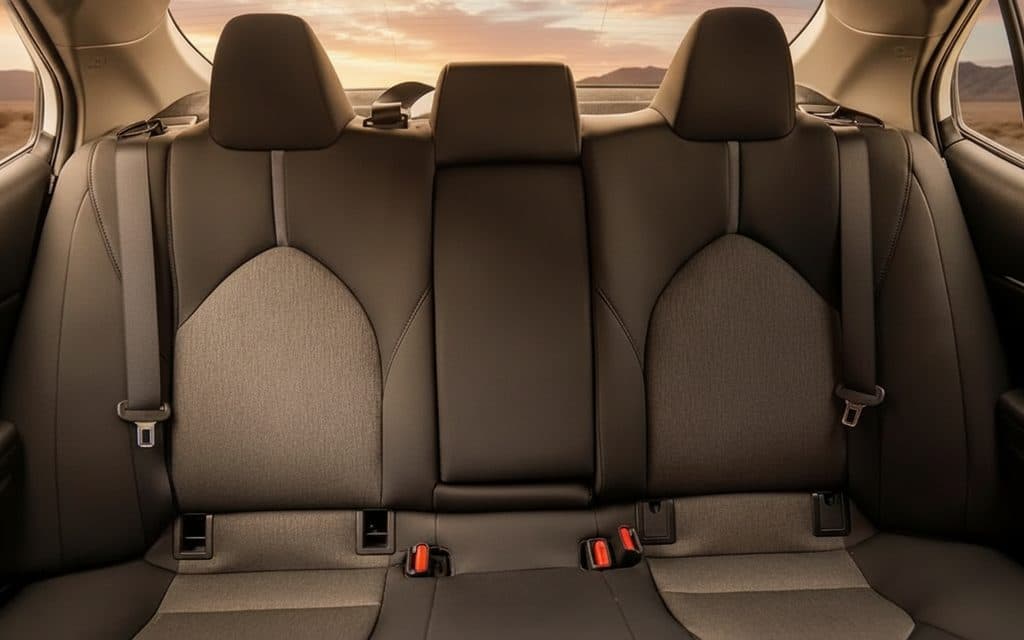 Toyota Camry 2024 leather seats and cabin – rental in Dubai