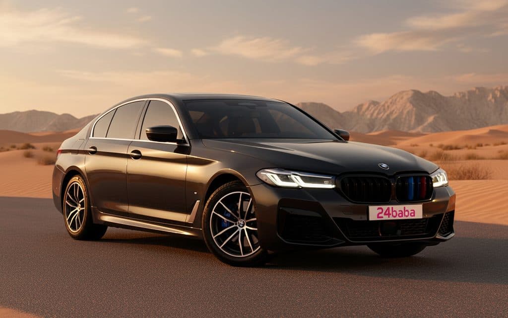 Hire Bmw 520 2021 Black in Dubai