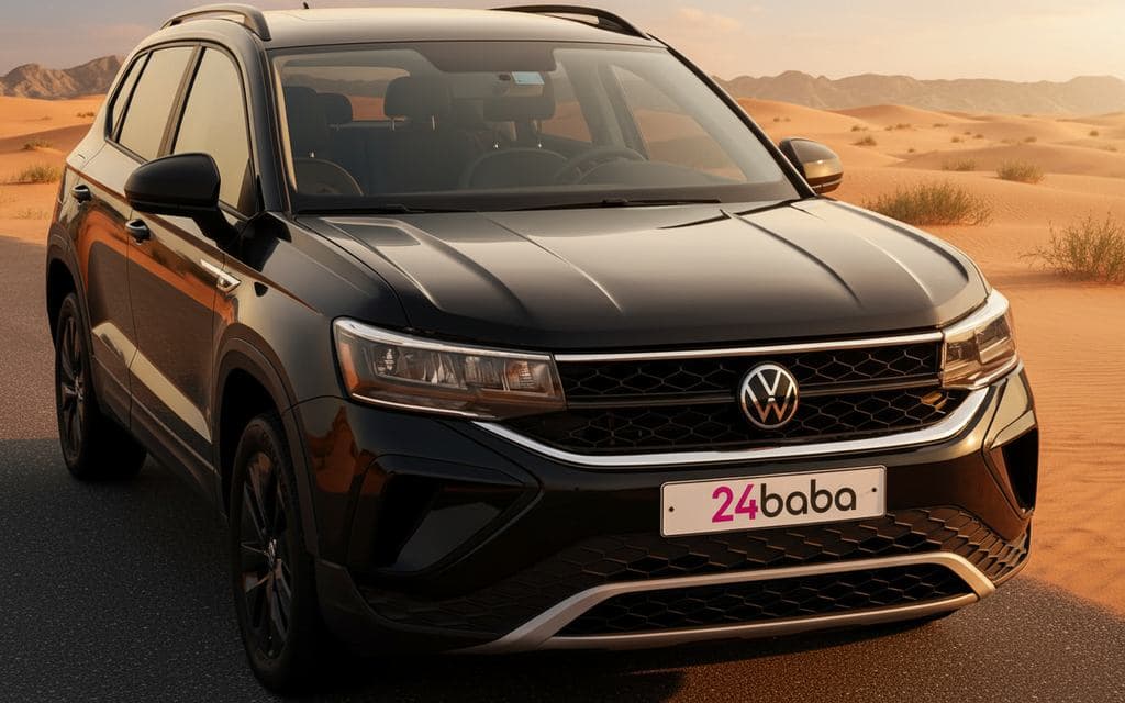 Volkswagen Taos 2022 Black cover image – rental in Dubai
