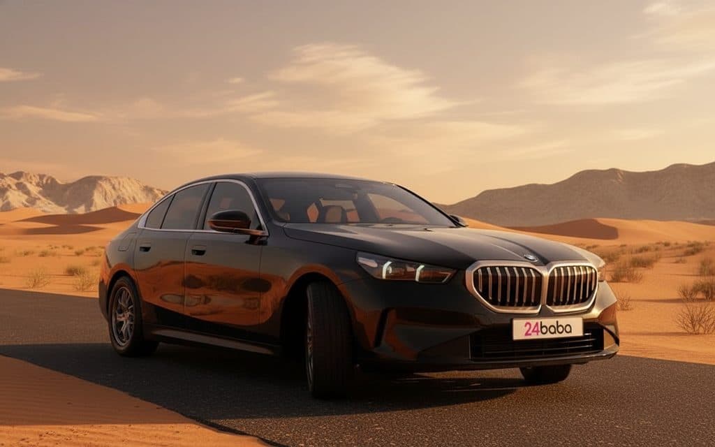 Hire Bmw 520 2024 Black rental in Dubai