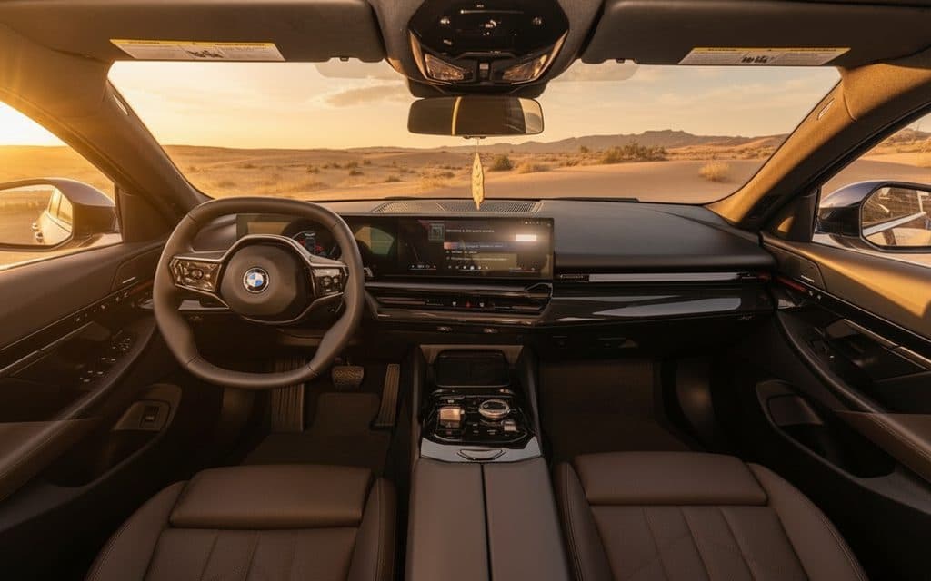 Bmw 530 2024 interior view showing trim