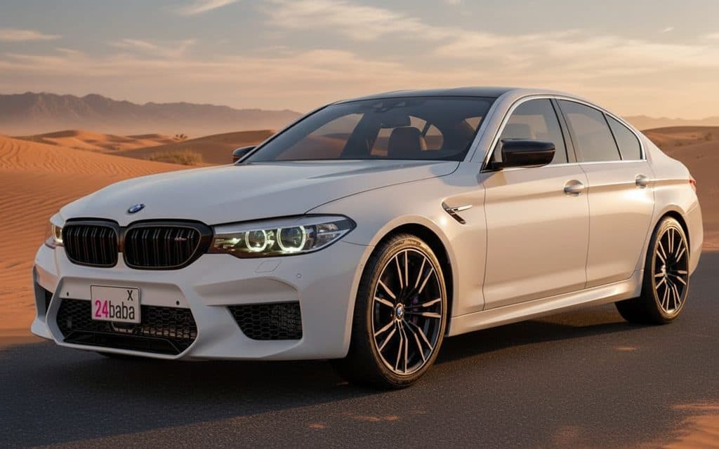 Bmw 530 2020 White - rental in Dubai