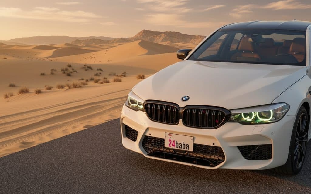 Bmw 530 2020 White front view with headlights