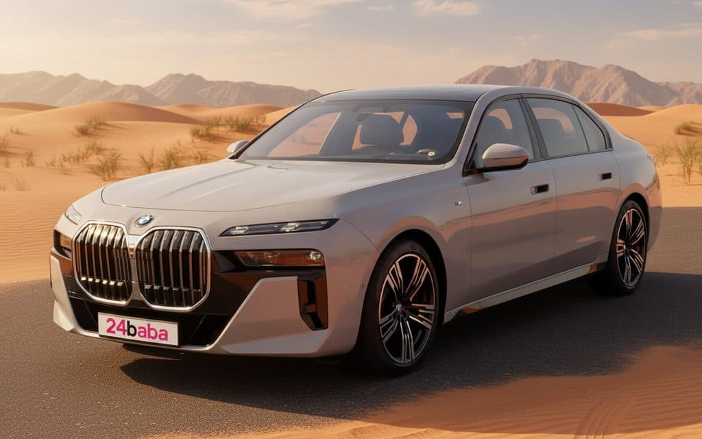 Bmw 735 2023 Grey rental in Dubai