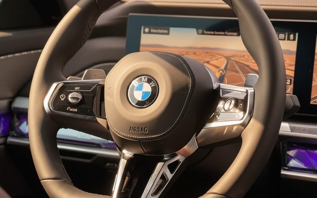 Bmw 735 2023 interior view showing trim