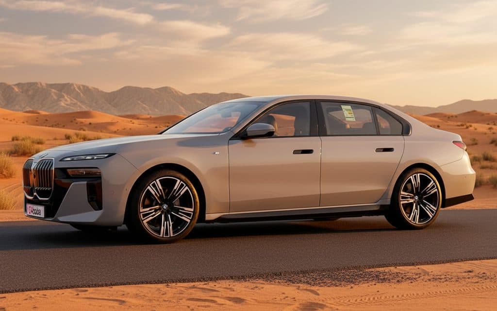 Bmw 735 2023 Grey side profile