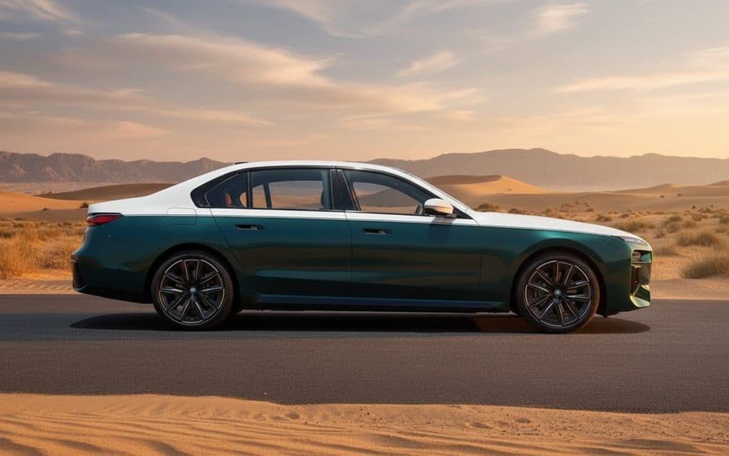 Bmw 740 2023 Black side profile
