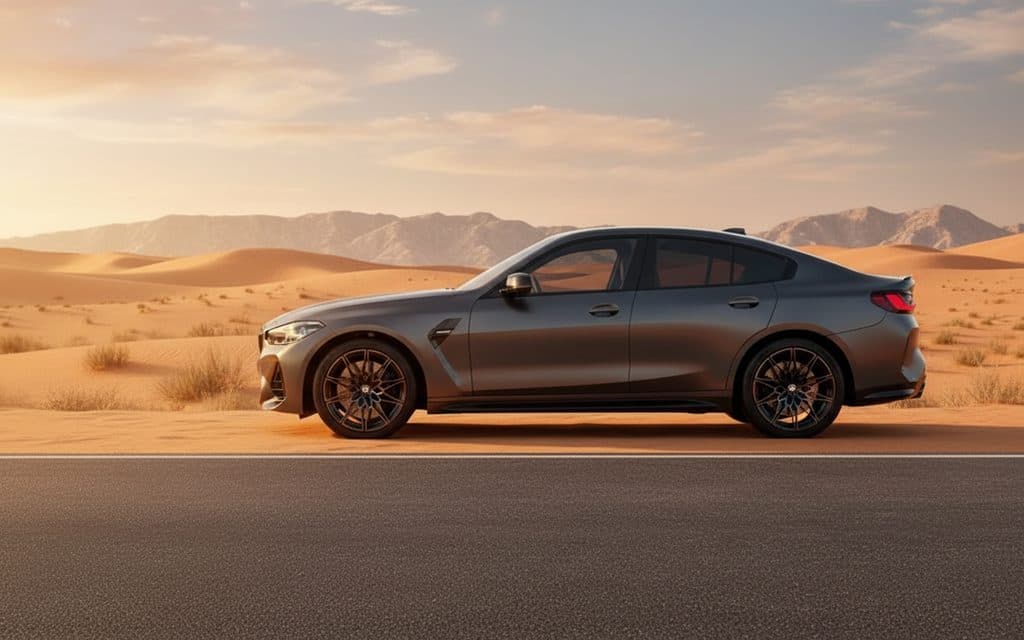Bmw M4 2024 Black side profile