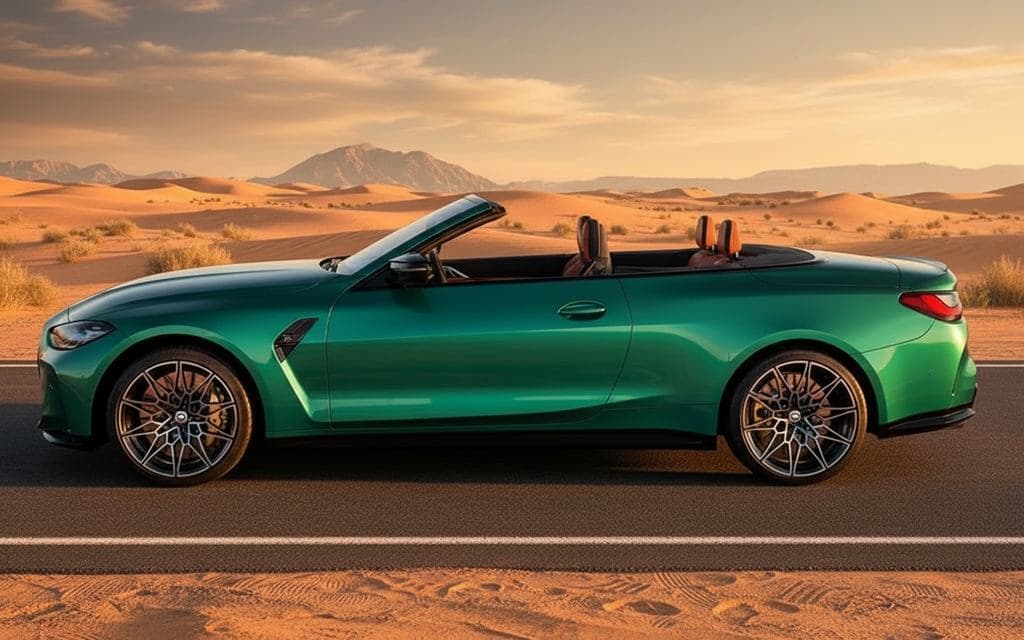 Bmw M4 2024 Green side profile