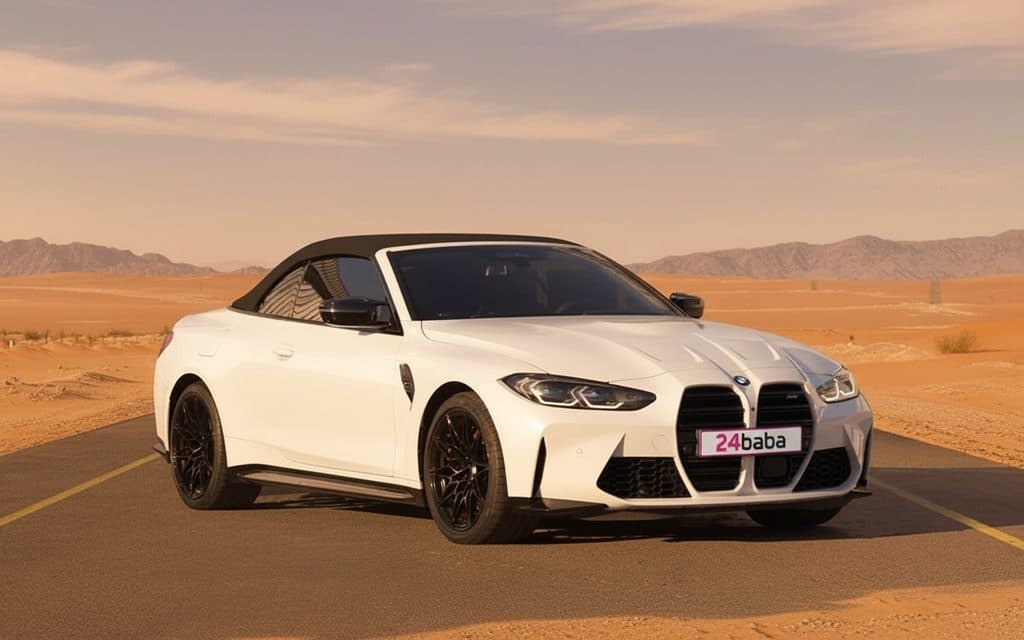 Bmw M4 2024 White rental in Dubai