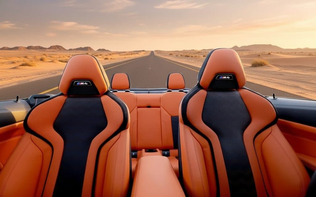 Bmw M4 2024 leather seats and cabin