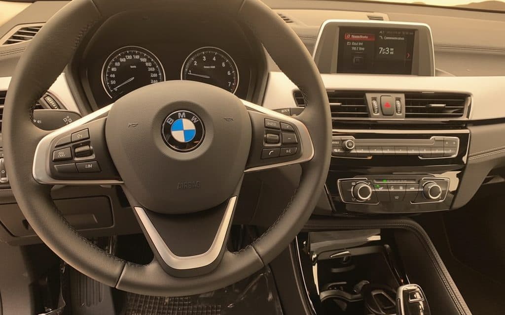 Bmw X2 2022 interior view showing trim