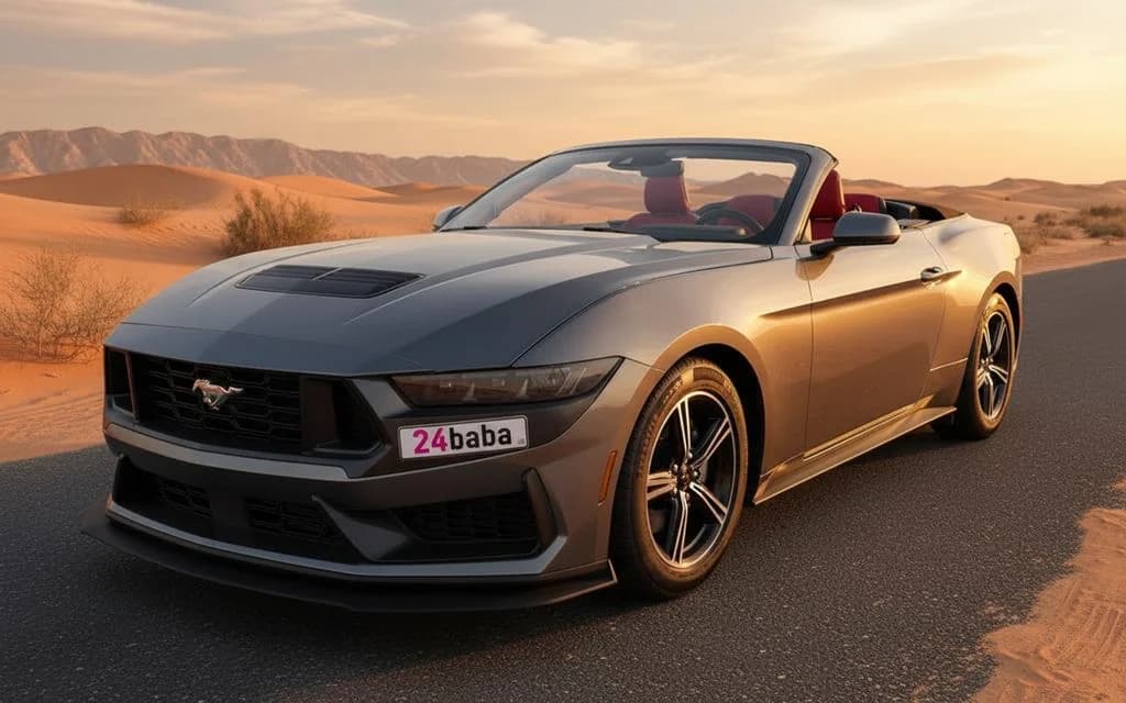 Ford Mustang 2024 Grey cover image – rental in Dubai