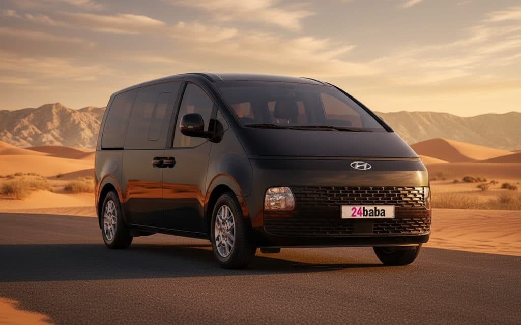 Hyundai Staria 2023 Black cover image – rental in Dubai