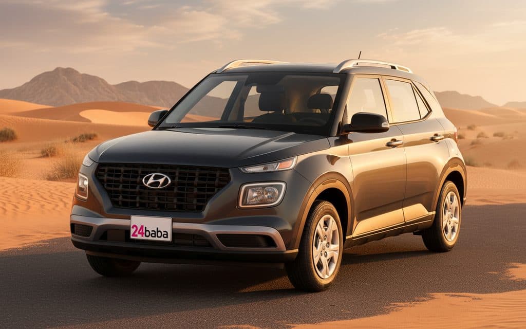 Hyundai Venue 2023 Grey cover image – rental in Dubai