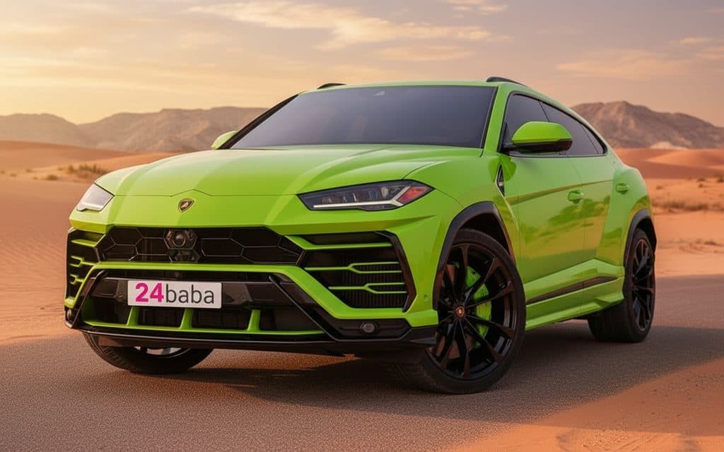 Lamborghini Urus 2021 Green cover image – rental in Dubai