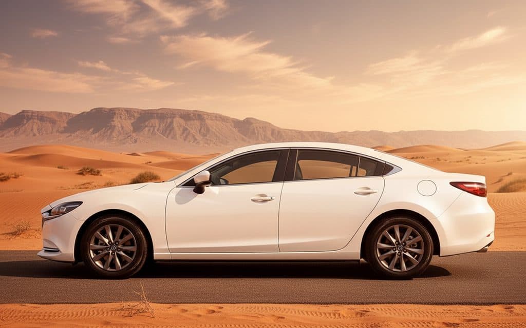 Mazda 6 2023 within side profile – rental in Dubai