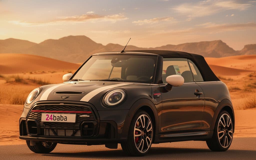 Mini Cooper 2022 Black cover image – rental in Dubai