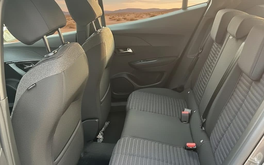 Peugeot 2008 2023 leather seats and cabin – rental in Dubai