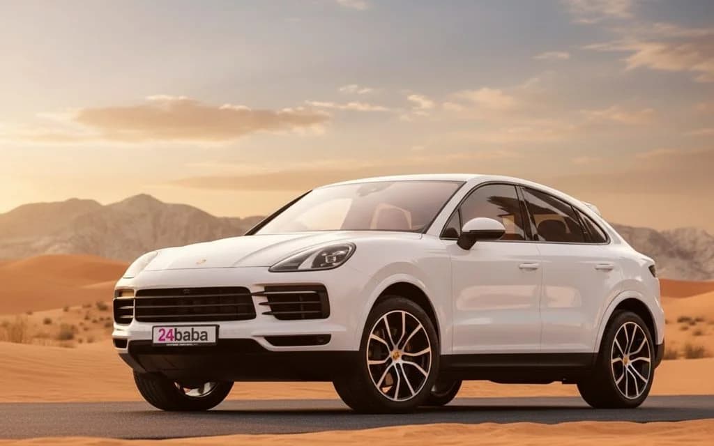 Porsche Cayenne 2023 White cover image – rental in Dubai