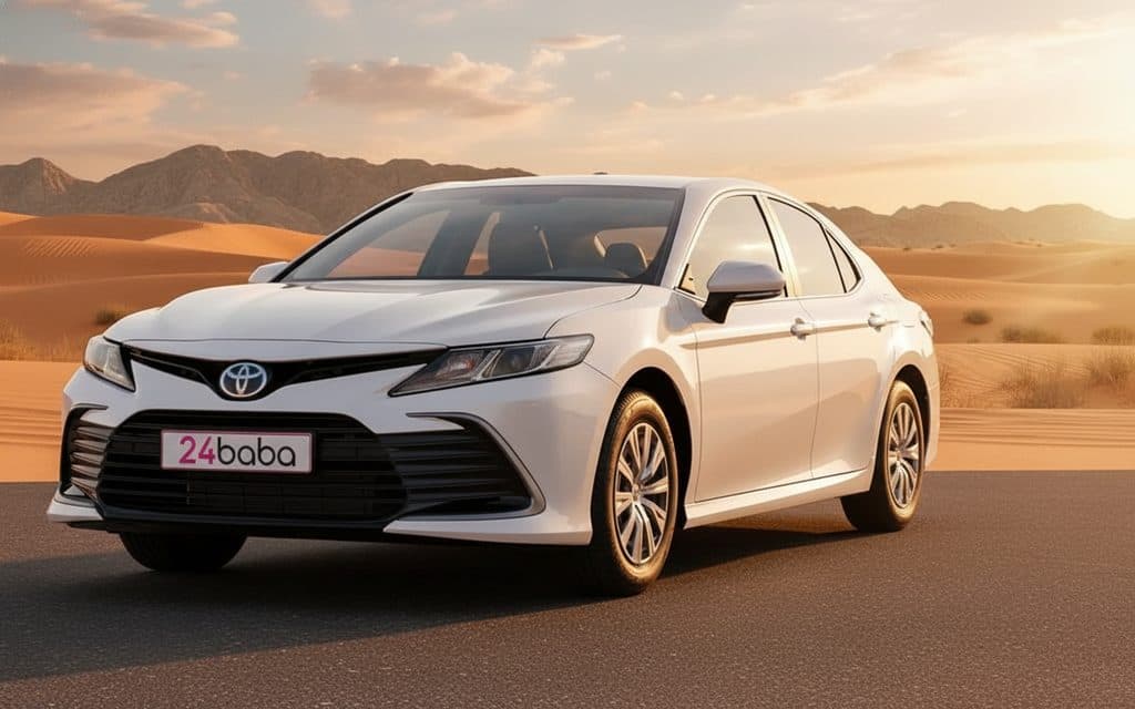 Toyota Camry 2024 White cover image – rental in Dubai