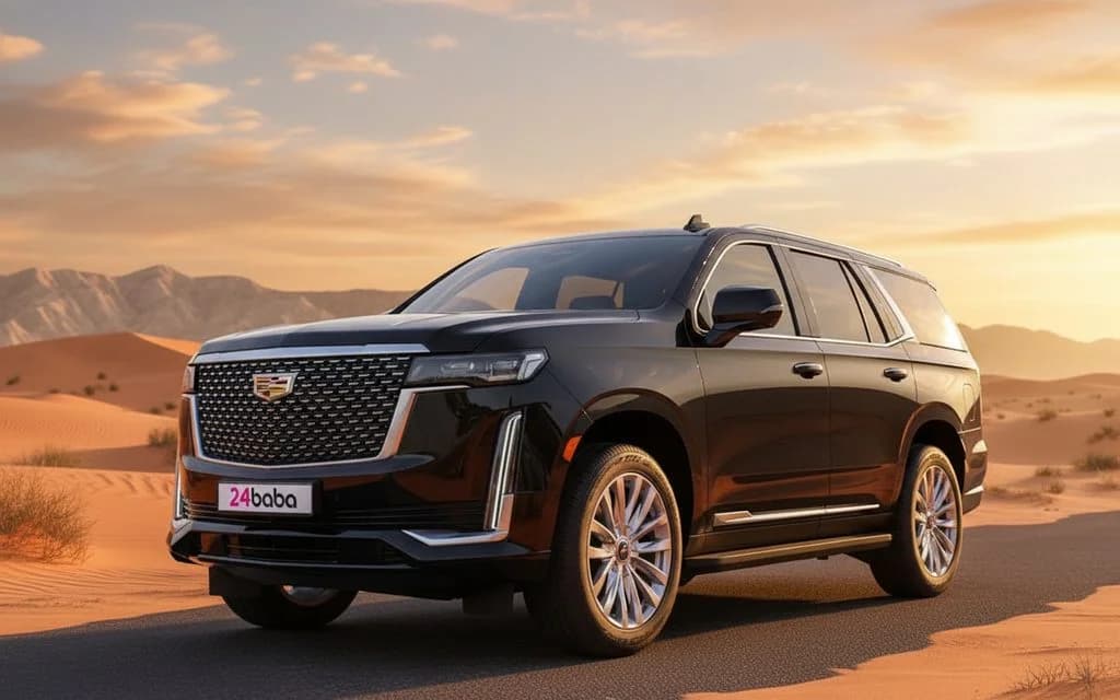 Cadillac Escalade 2021 Black cover image – rental in Dubai
