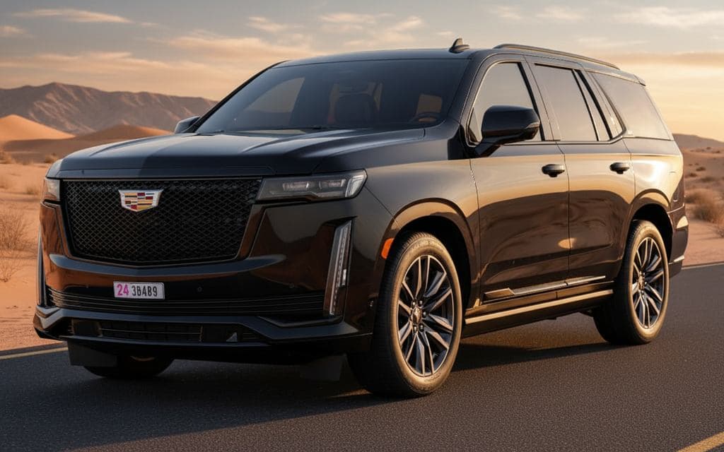 Cadillac Escalade 2023 Black cover image – rental in Dubai