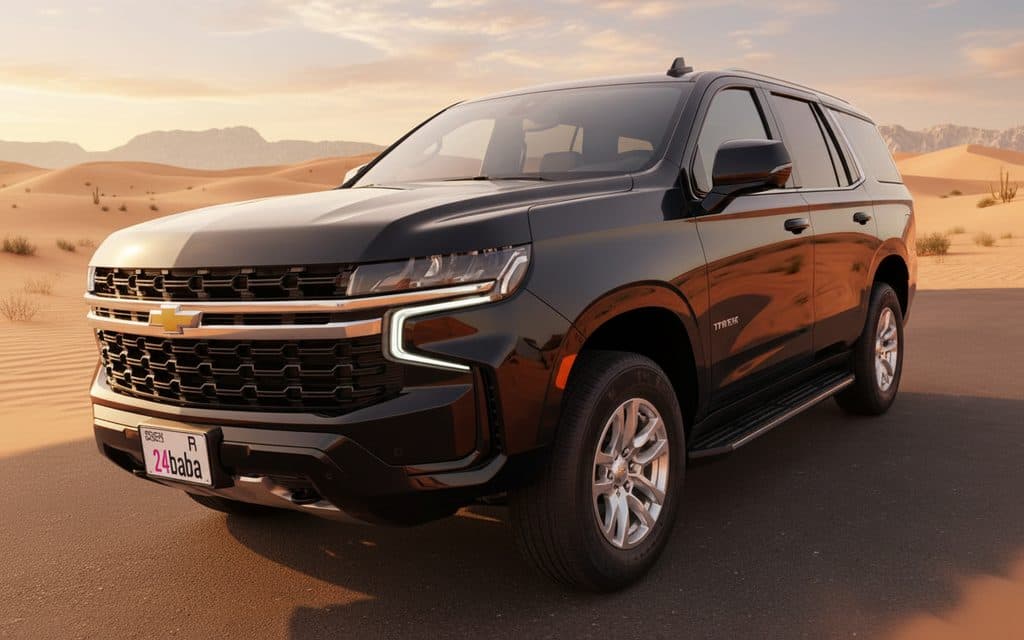 Chevrolet Tahoe 2022 Black cover image – rental in Dubai