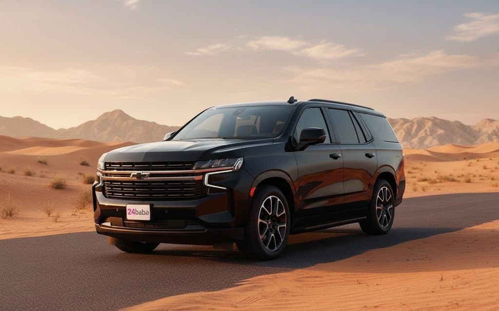 Chevrolet Tahoe 2023 Black cover image – rental in Dubai
