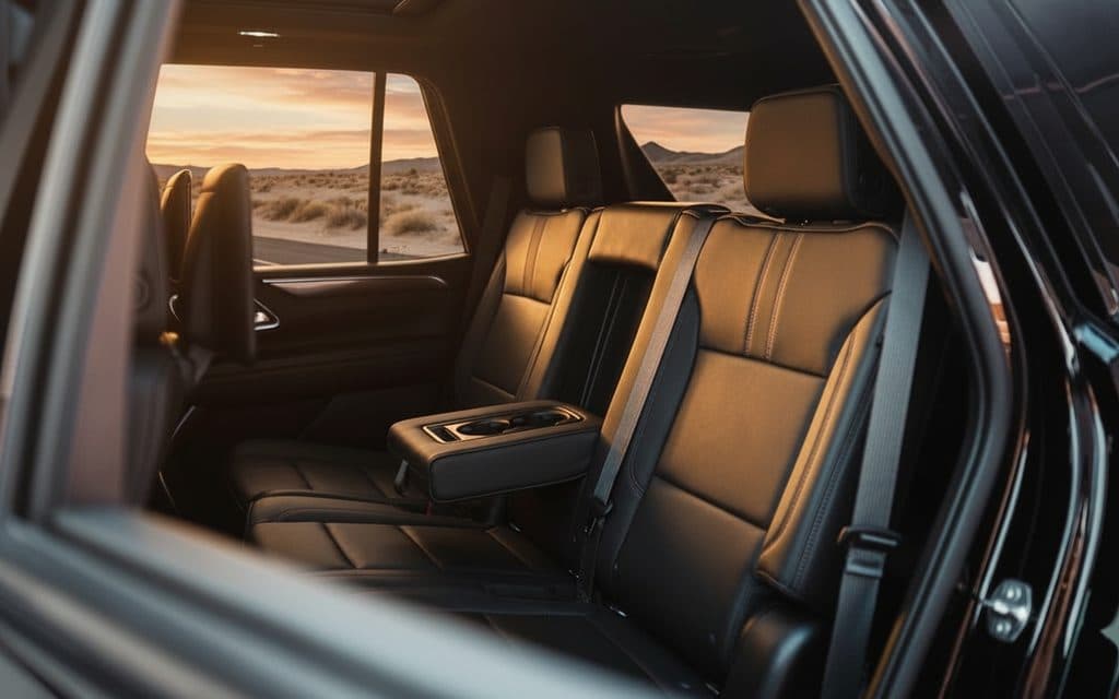Chevrolet Tahoe 2023 leather seats and cabin – rental in Dubai